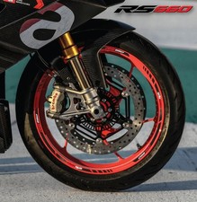 aprilia racing motorcycle wheel decals rim stickers stripes for RS660 factory