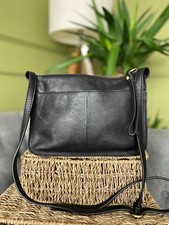 Marks and spencer black Leather crossbody bag shoulder bag