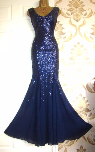 Quiz navy blue - blue, long