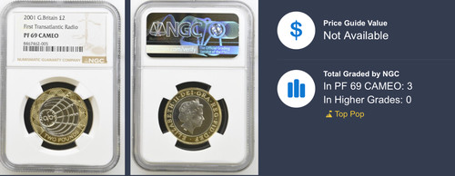 Proof two pound coin - £2,