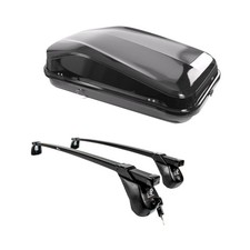 Heavy Duty Steel Lockable Roof Bars & Roof Box 420L For VW Beetle 2011-2018