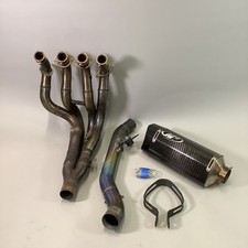 M4 Carbon Fiber Full Exhaust w/ Titanium Mid & Stainless Headers for Suzuki GSXR