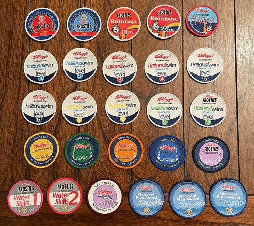 Kellogs asa swimming badges - kellogs,