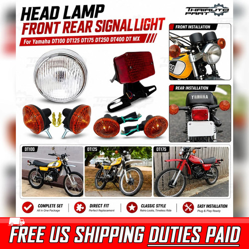 Head lamp front rear signal - head,