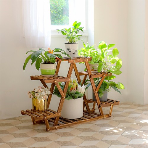 Tier wooden plant stand - tier,