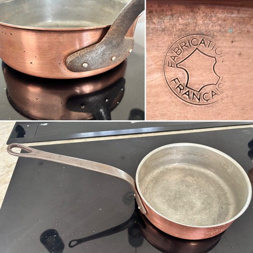 French copper sauté pan - pan, 10"