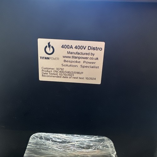 Titan 400a 400v distro - titan,