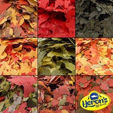 HERONS Premium Tropical Fish Food Flakes SPIRULINA MALAWI GOLDFISH COLOUR FLAKE