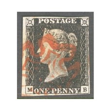 1840 1d  Black SG 2 