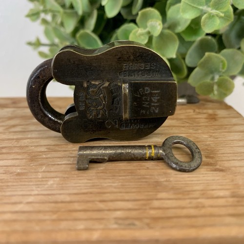 Antique lock warranted secure - antique,