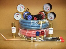 Oxygen & Acetylene lightweight gas welding brazing kit Oxy Acet 5 Metre set