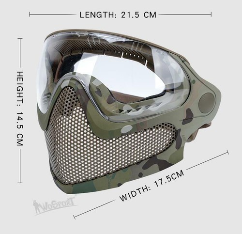 Tactical steel mesh full face - tactical,
