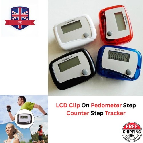 Lcd clip pedometer - lcd, step