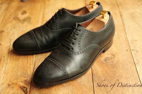 John lobb black leather oxford - lobb,