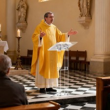 Floor-Standing Clear Acrylic