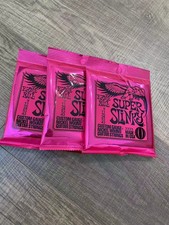 3 Sets Ernie Ball 2223 Super Slinky Nickel Wound Electric Guitar Strings 9-42