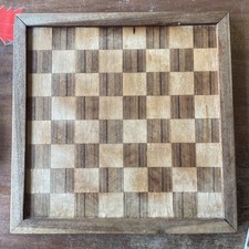 ANTIQUE INLAID WOODEN CHESS