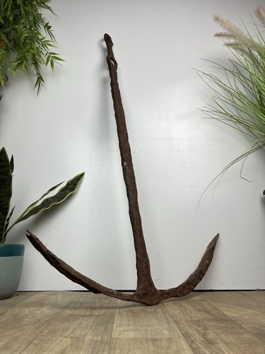 Antique iron boat anchor ship - antique,