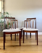 Teak 1970s G Plan Fresco Dining Chairs Mid-Century Retro, SET OF 4