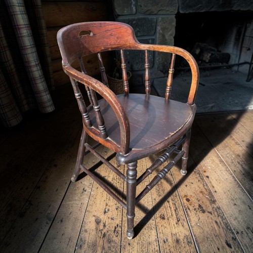 Antique oak captains - antique, chair
