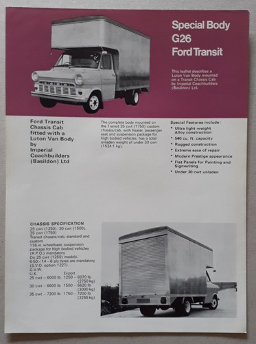 Ford transit luton van - ford,