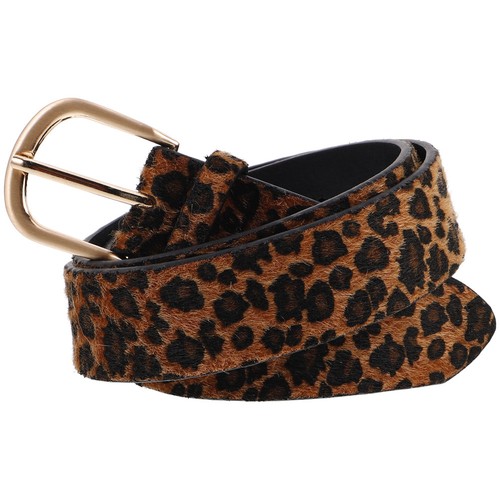 Wide embellished belt leopard - belt,