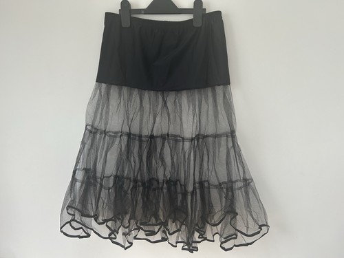 Black net petticoat with - with, satin