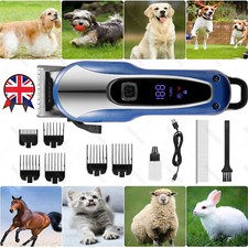 Professional Pet Dog Grooming Clipper Thick Hair Trimmer Electric Shaver Kit UK