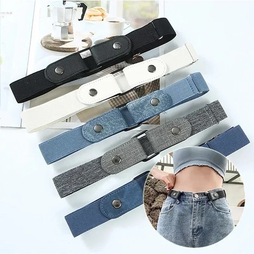 Buckle ladies elastic belt - elastic,