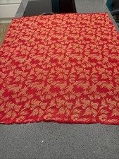 Vintage Red & Gold Material Remnant