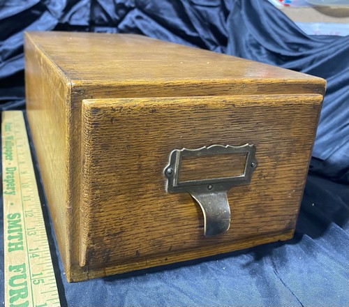 Vintage oak wood index recipe - oak,