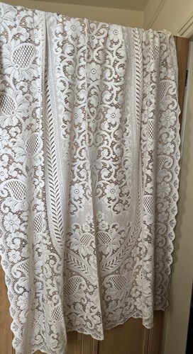 Vintage antique lace panel - lace,