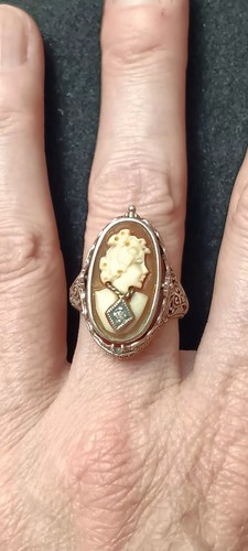 Sterling silver flip ring with - silver,