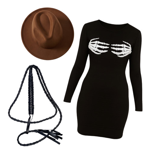 Womens haunted skeleton hand - womens,