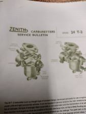 zenith carburettor from Petter  A1 stationary engine with service bulletin
