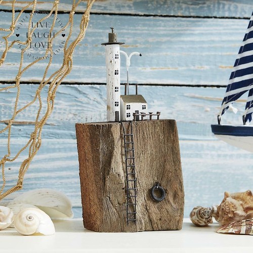 Lighthouse cottage shelf - &,