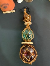 3 Fishing Boat Net Blown Glass