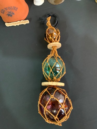 Fishing boat net blown glass - net,