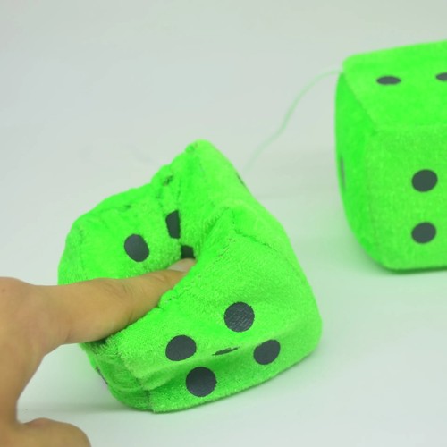 2pcs fuzzy dice car - 2pcs,