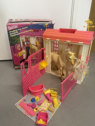 Vintage 1995 barbie feeding - barbie, "feeding