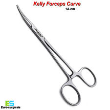 Surgical Kelly Hemostat Locking Clamp Forceps Cured Dental Fishing INstruments