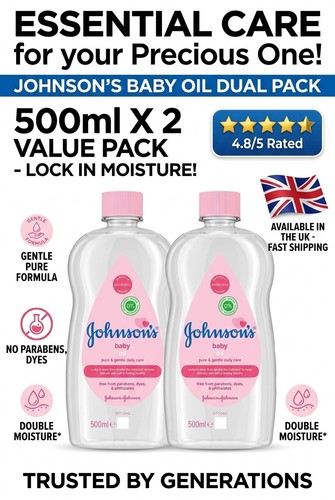 Johnson baby oil - johnson's, pink