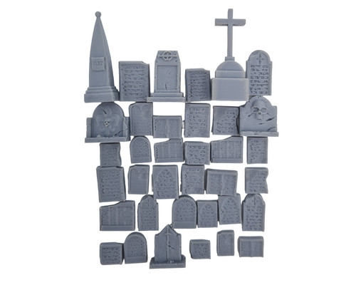 Piece gravestone set 28mm - 36,