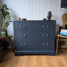 Small painted vintage chest - chest, of