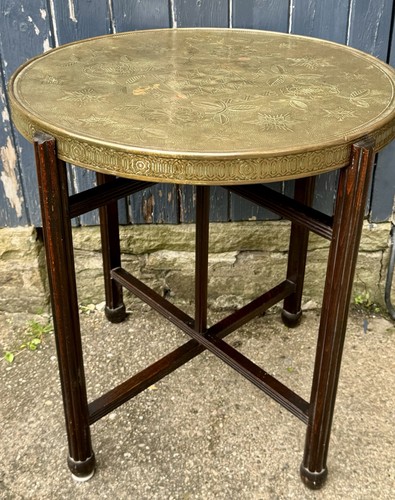 Vintage campaign table middle - vintage, table,