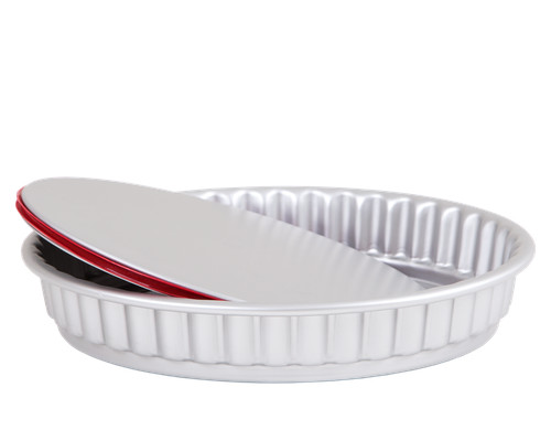 Aluminium flan tin - 25cm, round