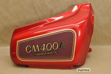 Vtg OEM Honda 1981 CM400 A Hondamatic Battery Right Side Cover Red 83600-448-630