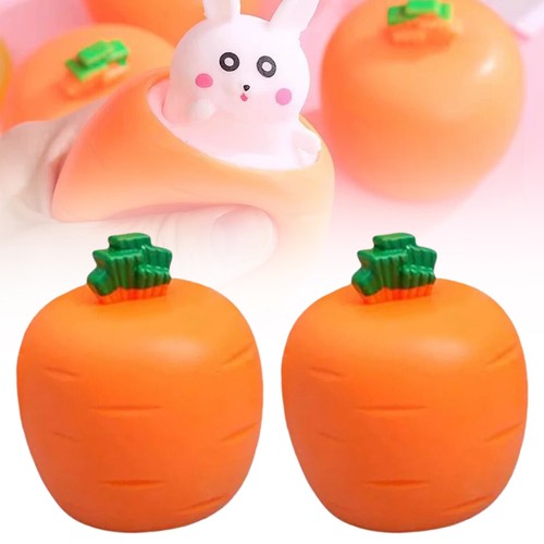 Easter toy carrot bunny - 2x,
