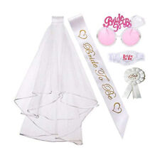 Bride To Be Hen Party Night Out Accessories Veil Garter Glasses Sash Rosette 