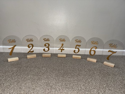 Wedding table numbers - wedding,